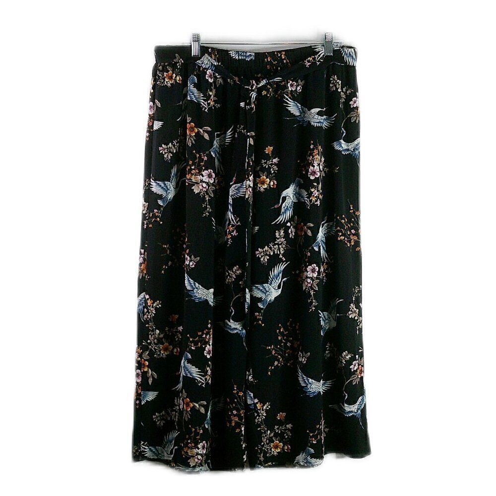 Zenobia - Belted, Pull-on, Flowy, Cropped Pant - Size 0X
